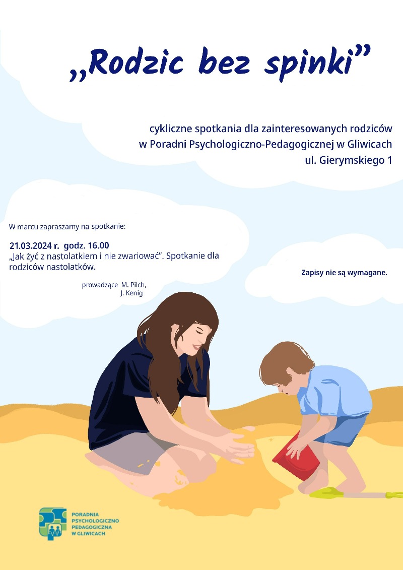 Plakat - zaproszenie na warsztaty w Poradni Psychologiczno-Pedagogicznej