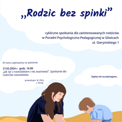 Plakat - zaproszenie na warsztaty w Poradni Psychologiczno-Pedagogicznej